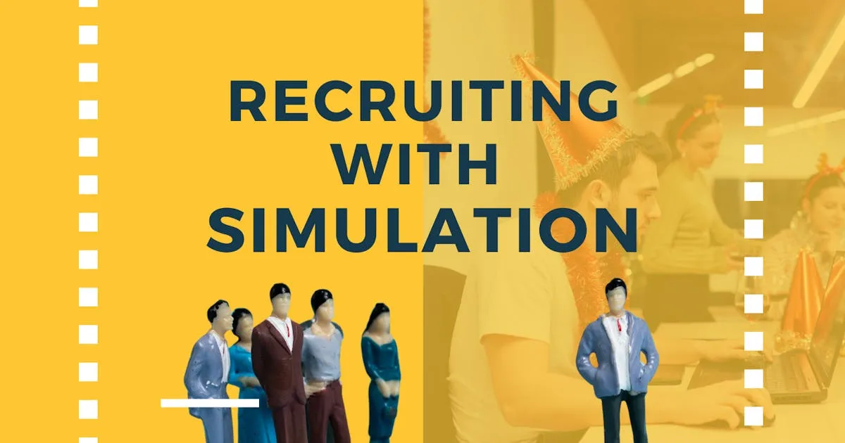 Illustration of a group of people looking at a job candidate