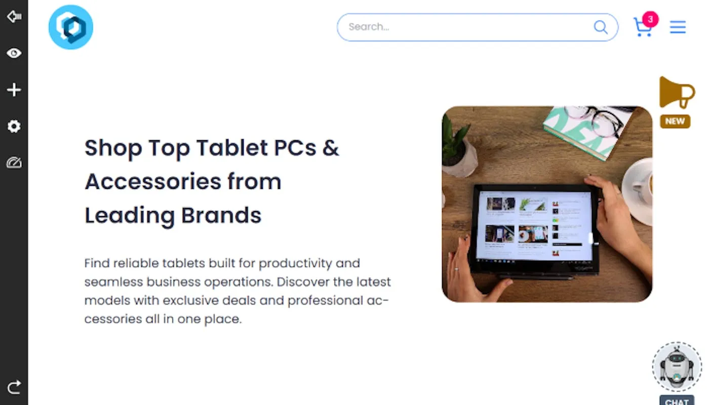 website edit mode view